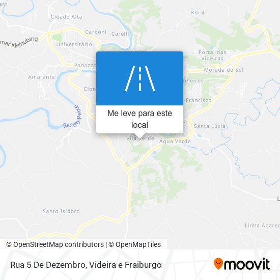 Rua 5 De Dezembro mapa