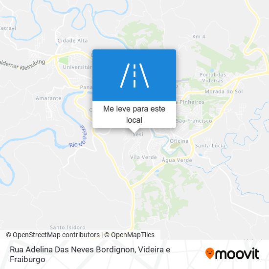 Rua Adelina Das Neves Bordignon mapa