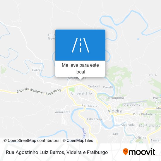 Rua Agostinho Luiz Barros mapa