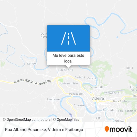 Rua Albano Posanske mapa