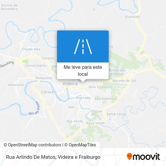 Rua Arlindo De Matos mapa