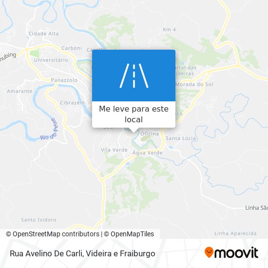 Rua Avelino De Carli mapa