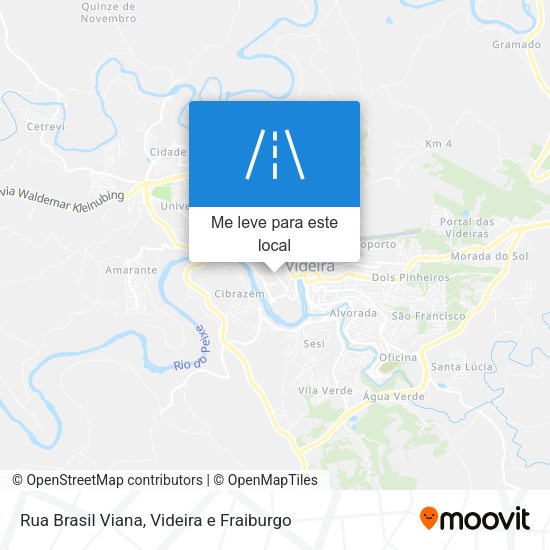 Rua Brasil Viana mapa