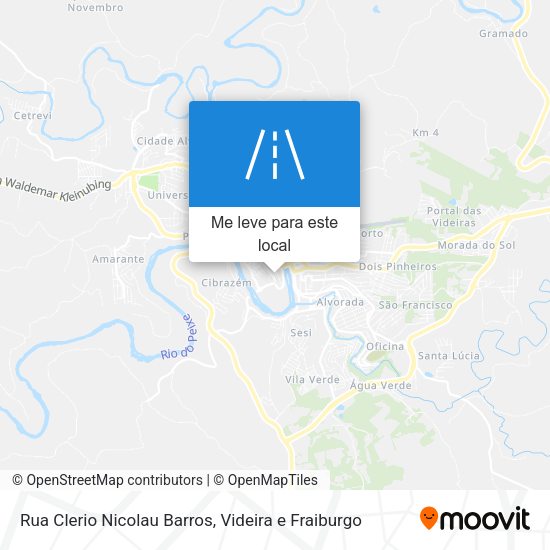 Rua Clerio Nicolau Barros mapa