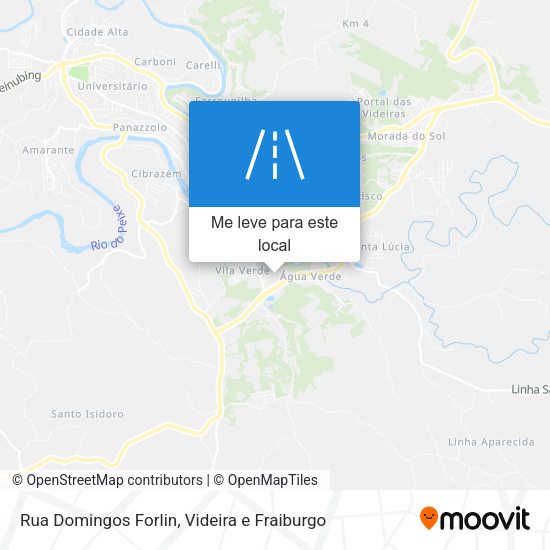 Rua Domingos Forlin mapa