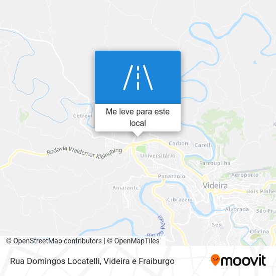 Rua Domingos Locatelli mapa