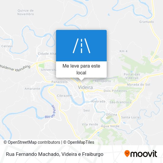 Rua Fernando Machado mapa