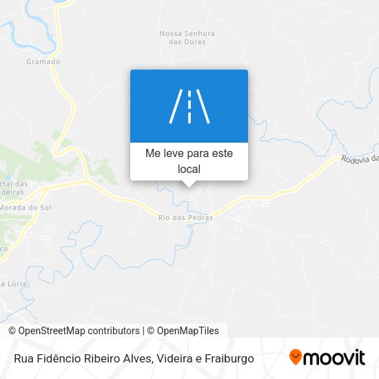 Rua Fidêncio Ribeiro Alves mapa
