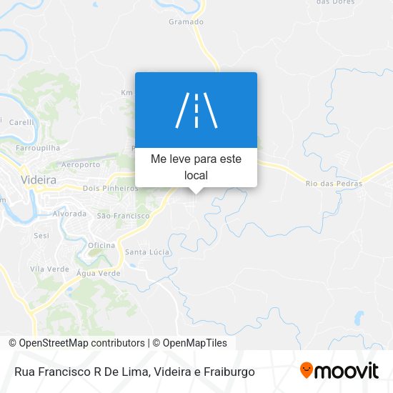 Rua Francisco R De Lima mapa