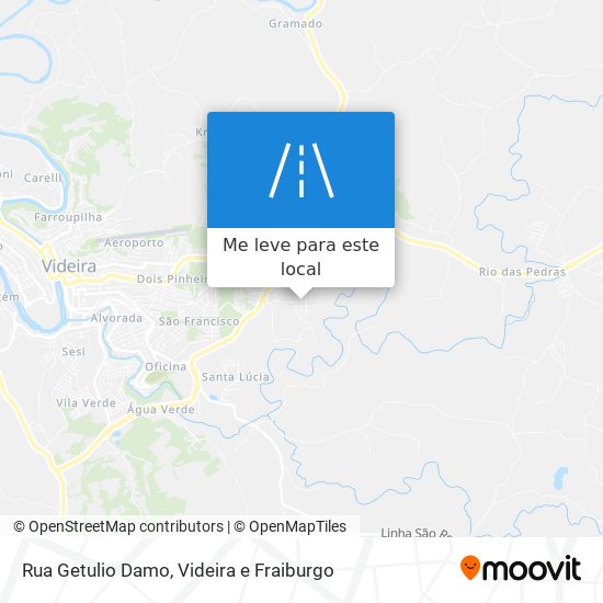 Rua Getulio Damo mapa