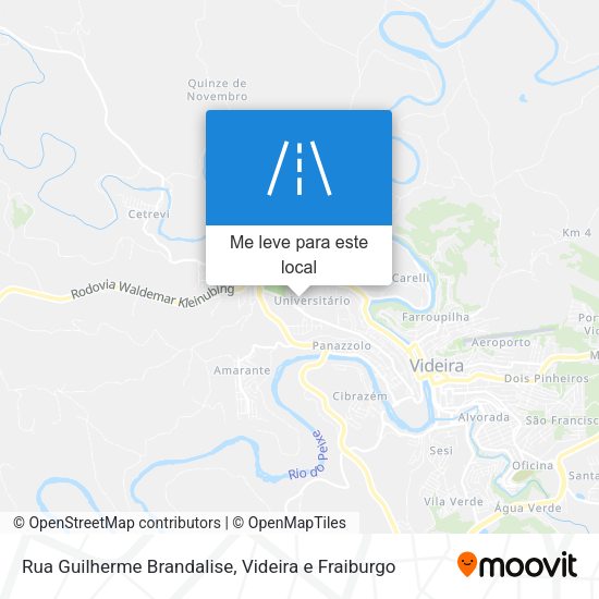 Rua Guilherme Brandalise mapa