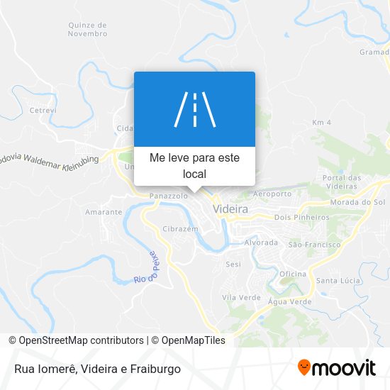 Rua Iomerê mapa