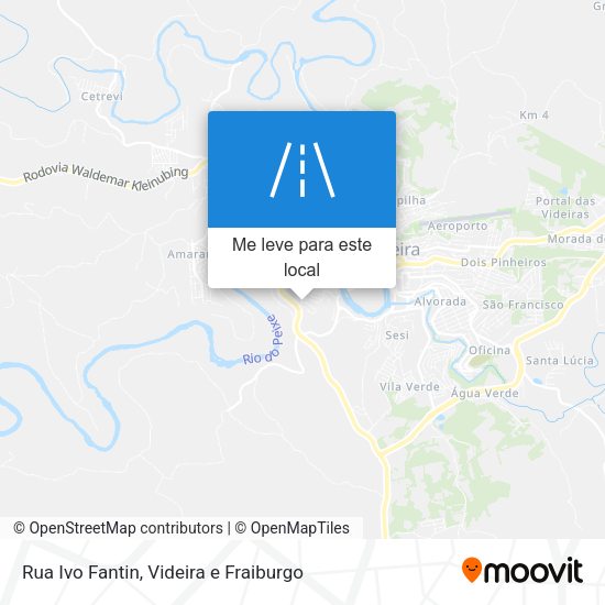 Rua Ivo Fantin mapa