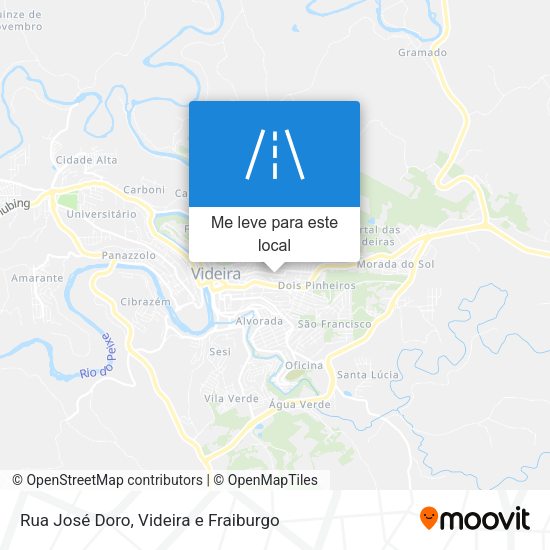 Rua José Doro mapa