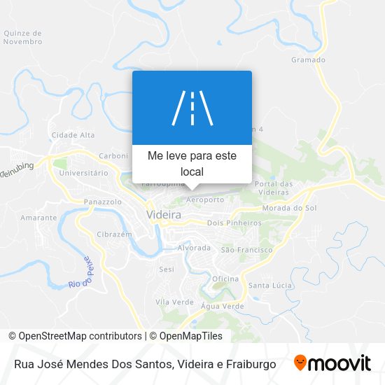 Rua José Mendes Dos Santos mapa
