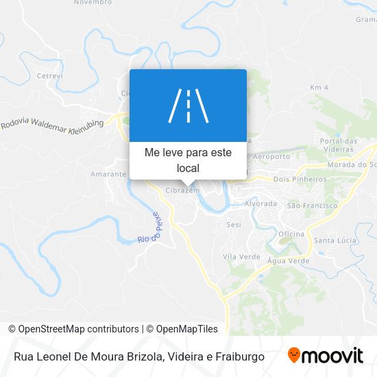 Rua Leonel De Moura Brizola mapa