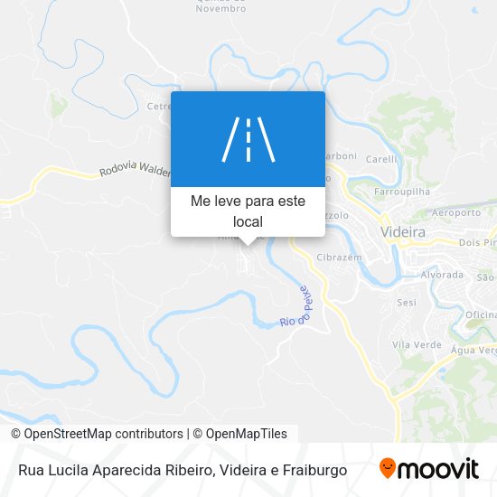 Rua Lucila Aparecida Ribeiro mapa