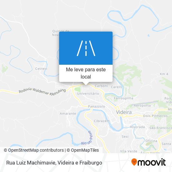 Rua Luiz Machimavie mapa