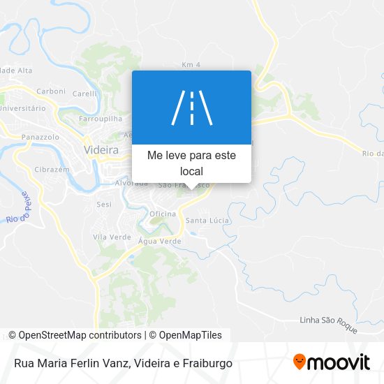 Rua Maria Ferlin Vanz mapa