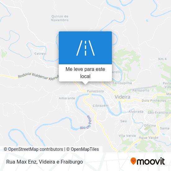 Rua Max Enz mapa