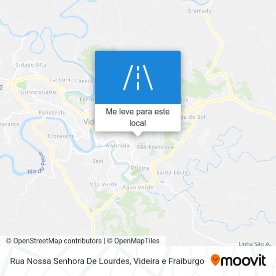 Rua Nossa Senhora De Lourdes mapa
