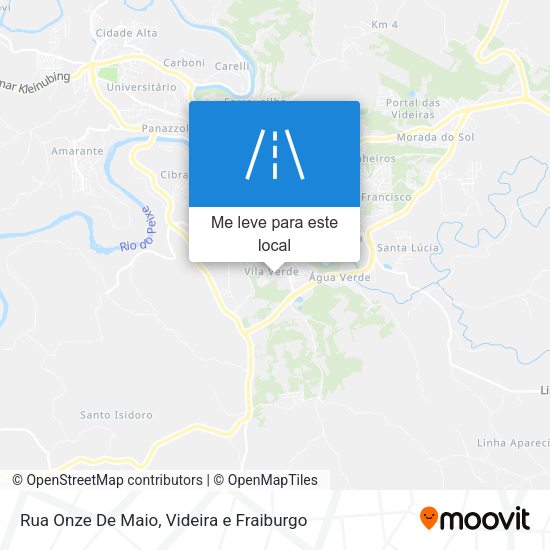 Rua Onze De Maio mapa