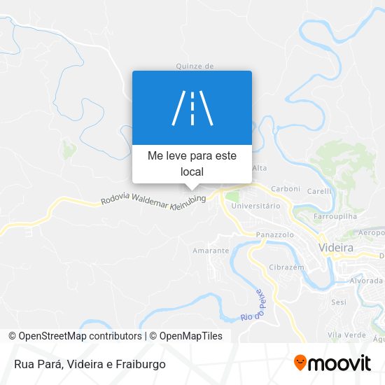 Rua Pará mapa