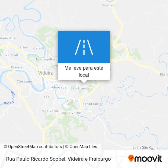 Rua Paulo Ricardo Scopel mapa