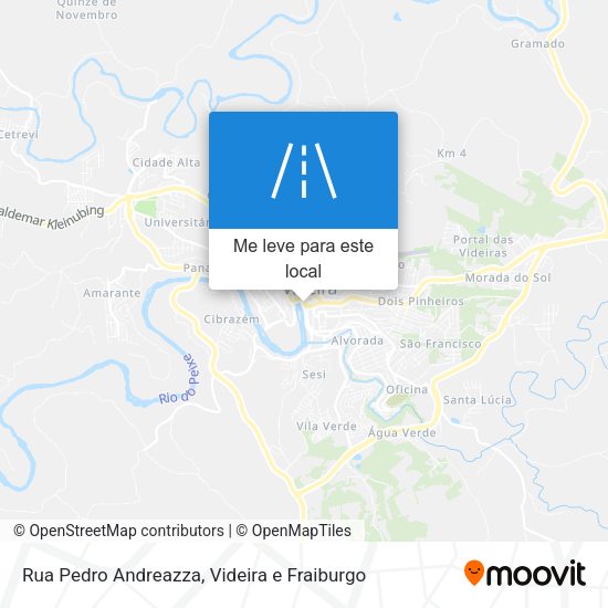 Rua Pedro Andreazza mapa