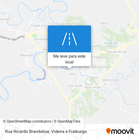Rua Ricardo Brandalise mapa