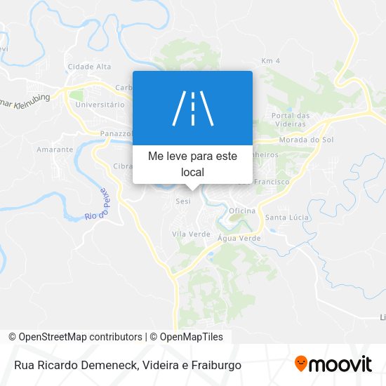 Rua Ricardo Demeneck mapa