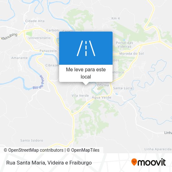 Rua Santa Maria mapa