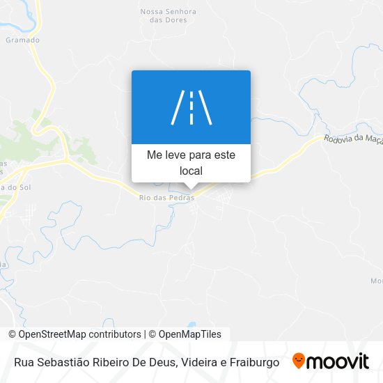 Rua Sebastião Ribeiro De Deus mapa
