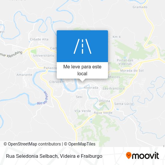 Rua Seledonia Selbach mapa