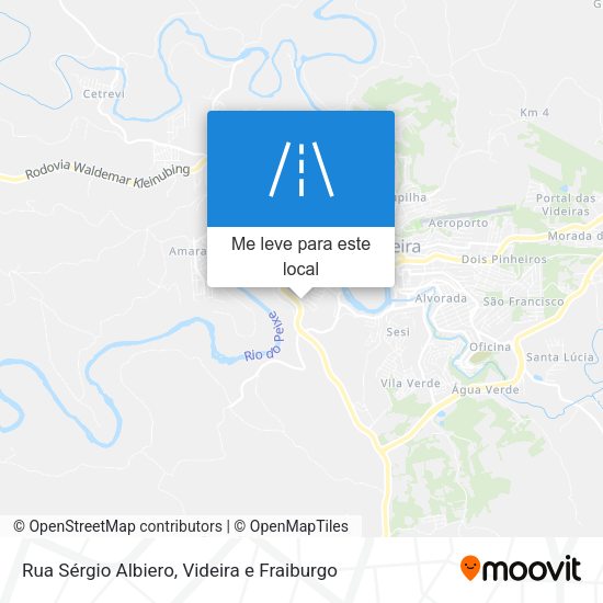Rua Sérgio Albiero mapa