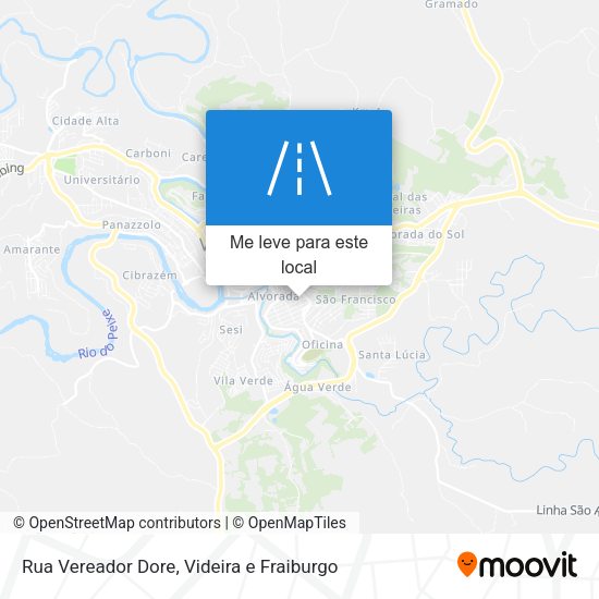 Rua Vereador Dore mapa