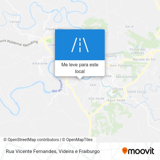 Rua Vicente Fernandes mapa
