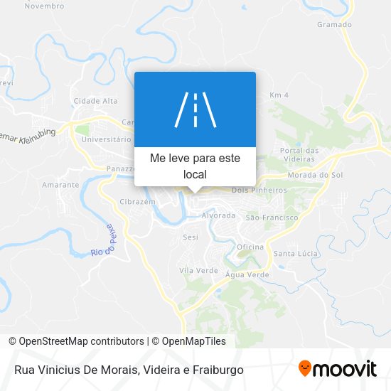 Rua Vinicius De Morais mapa