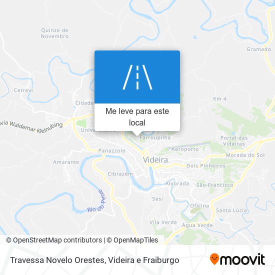 Travessa Novelo Orestes mapa