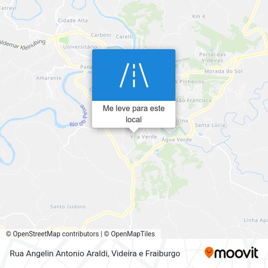 Rua Angelin Antonio Araldi mapa