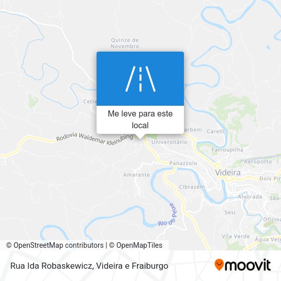 Rua Ida Robaskewicz mapa