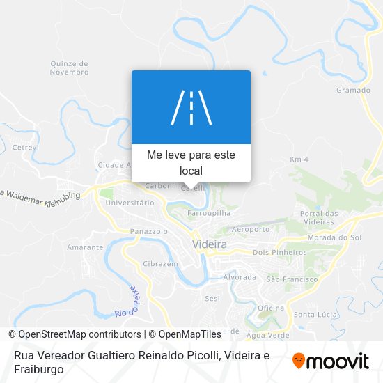Rua Vereador Gualtiero Reinaldo Picolli mapa