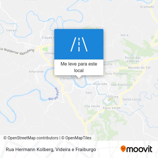 Rua Hermann Kolberg mapa