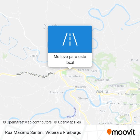 Rua Maximo Santini mapa