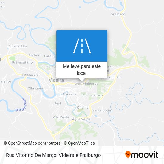 Rua Vitorino De Março mapa