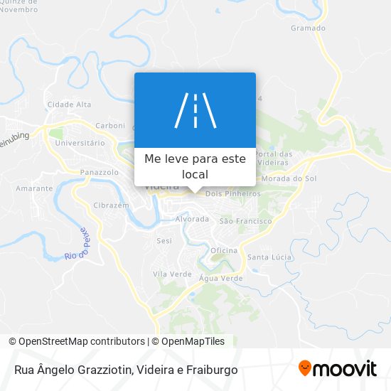 Rua Ângelo Grazziotin mapa