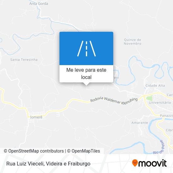 Rua Luiz Vieceli mapa