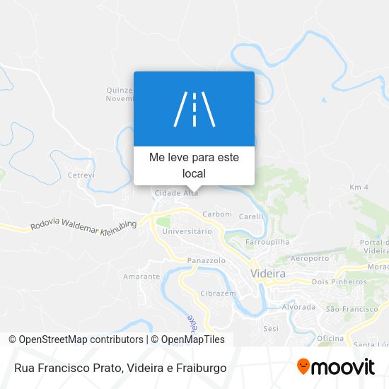 Rua Francisco Prato mapa