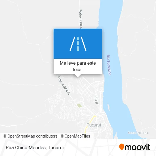 Rua Chico Mendes mapa