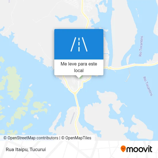 Rua Itaipu mapa